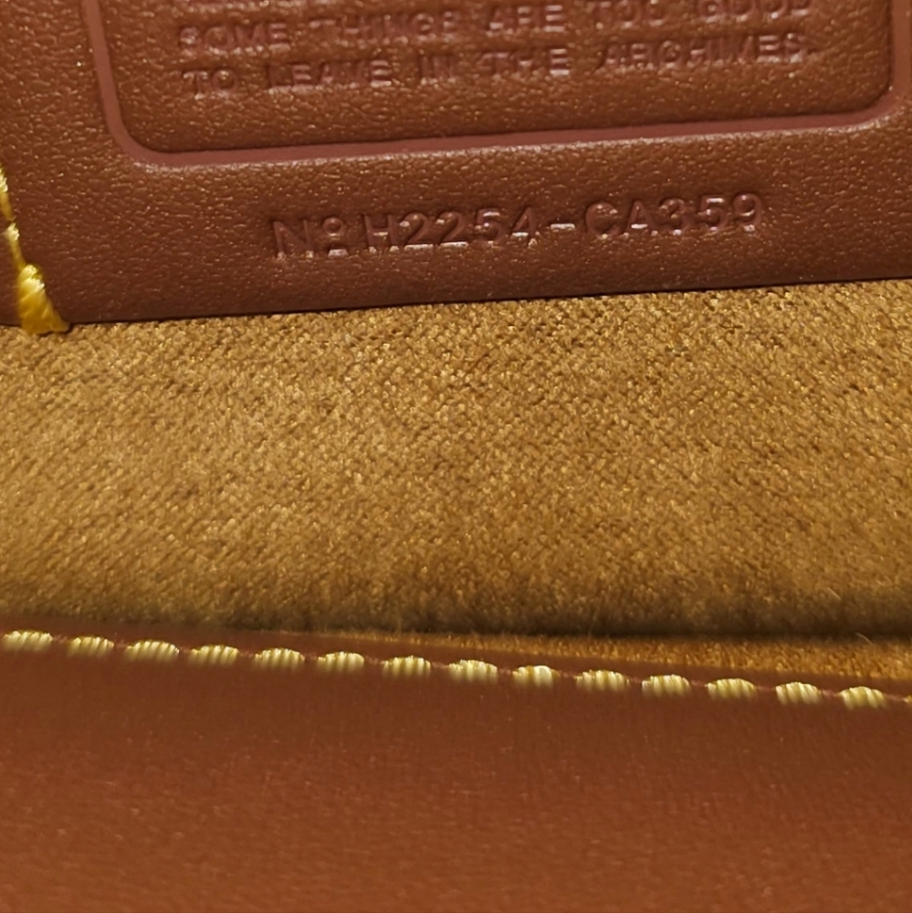 Coach Foldover Cut Out Clutch Crossbody, Style CA359 - Picture 9 of 15